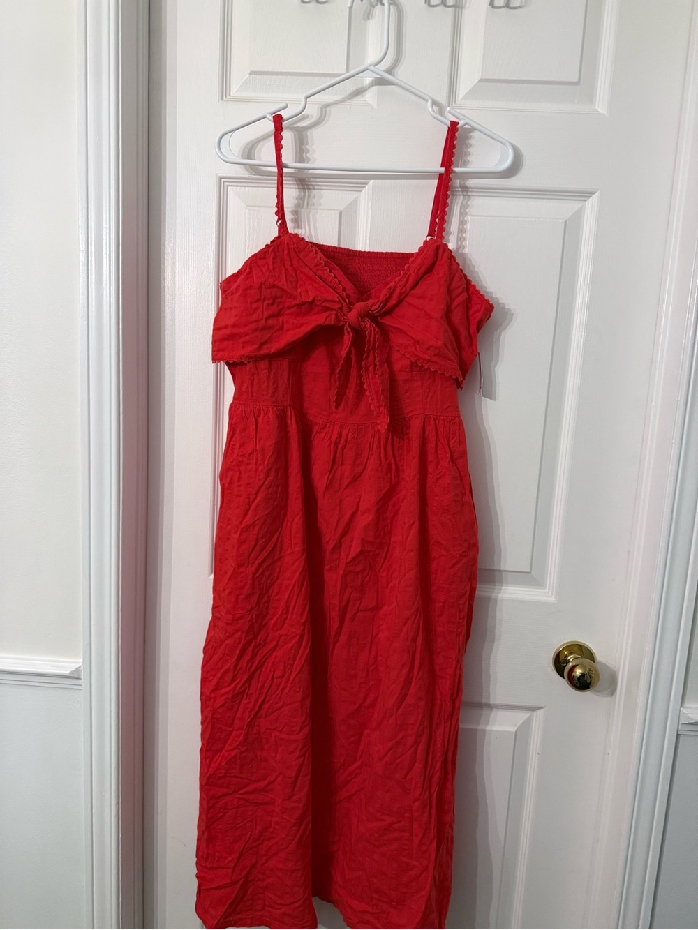 NWT Old Navy Red Tie-Front Sundress